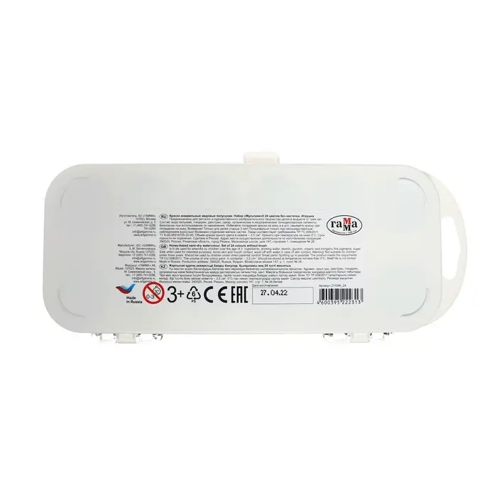 Акварель 24 цвета, «Гамма» «Мультики», без кисти, в пластиковой коробке Акварель 24 цвета, «Гамма» «Мультики», без кисти, в пластиковой коробке