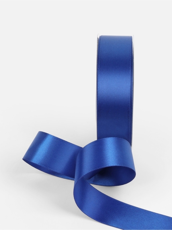 Лента атласная двухсторонняя №0329 25мм*25±1м синий TR Лента атласная двухсторонняя №0329 25мм*25±1м синий TR