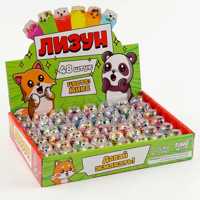Лизун - слайм «Напиток», цвета МИКС