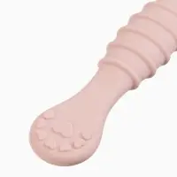 Ложка детская для прикорма, силикон, набор 3 шт., розовый M&B