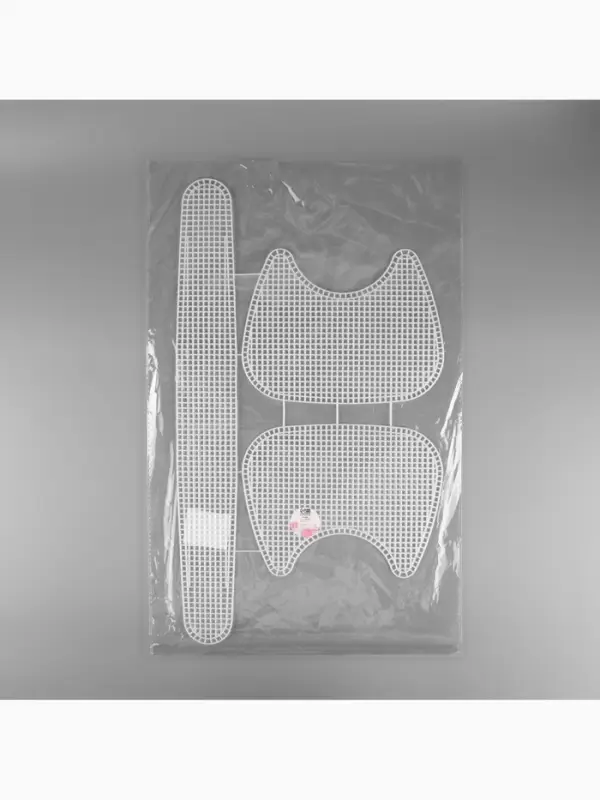 Канва-основа для вышивания сумки, пластиковая, 52&times;29 см, цвет белый