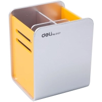 Подставка-органайзер для канц.принадле-ей Deli E9137, 4 отделения, в ассорт