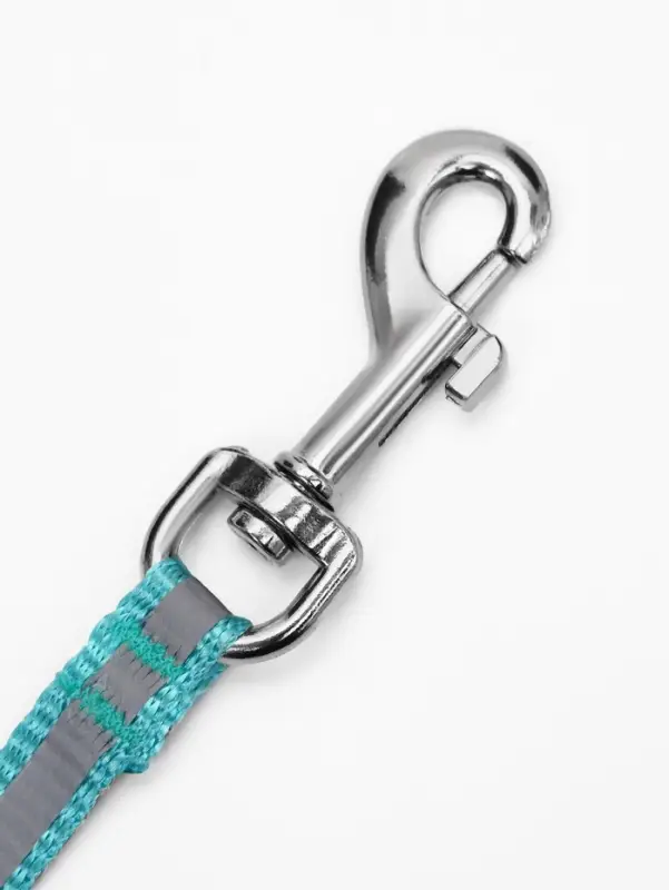 Рулетка &laquo;Пижон&raquo;, 4 м, до 15 кг, трос, светоотражающая, прорезиненная ручка, голубая