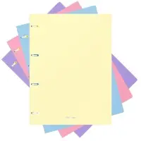 Тетрадь на кольцах ErichKrause. Pastel А4, 80 листов, в клетку, пластиковая обложка, блок офсет, 100% белизна, МИКС