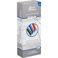 Пружины для переплета пластиковые ProfiOffice 10мм, белые 100шт/уп.