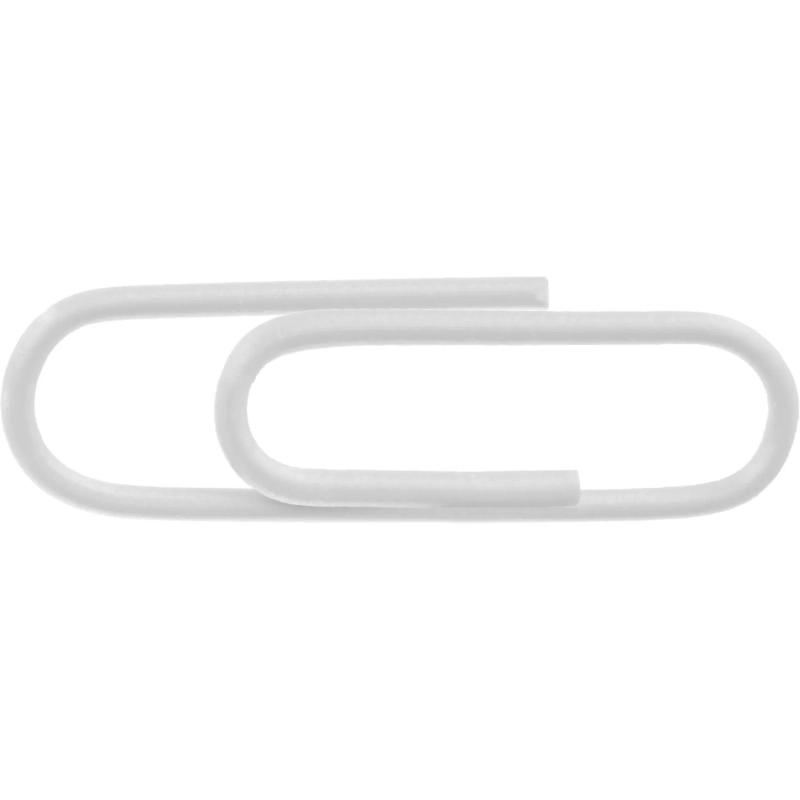 Скрепки КОМУС с полимерным покрытием, 28 мм, разноцветные,100 шт/уп