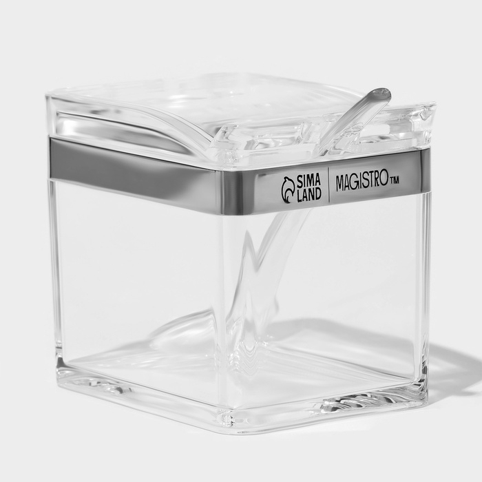 Набор для специй Набор для специй "Glace" 4 контейнера по 200 мл, 4 ложечки в комплекте