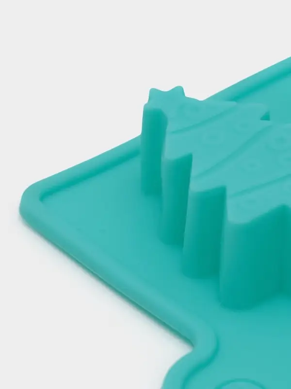 Форма для конфет и шоколада Доляна &laquo;Новый год&raquo;, силикон, 21.5&times;10 см, 12 ячеек, бирюзовая