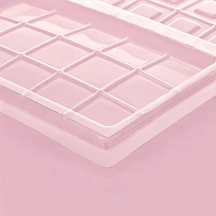 Форма для шоколада «Дольки», пластик, 26.5×21×1 см, 2 ячейки 17.5×10.5, прозрачная