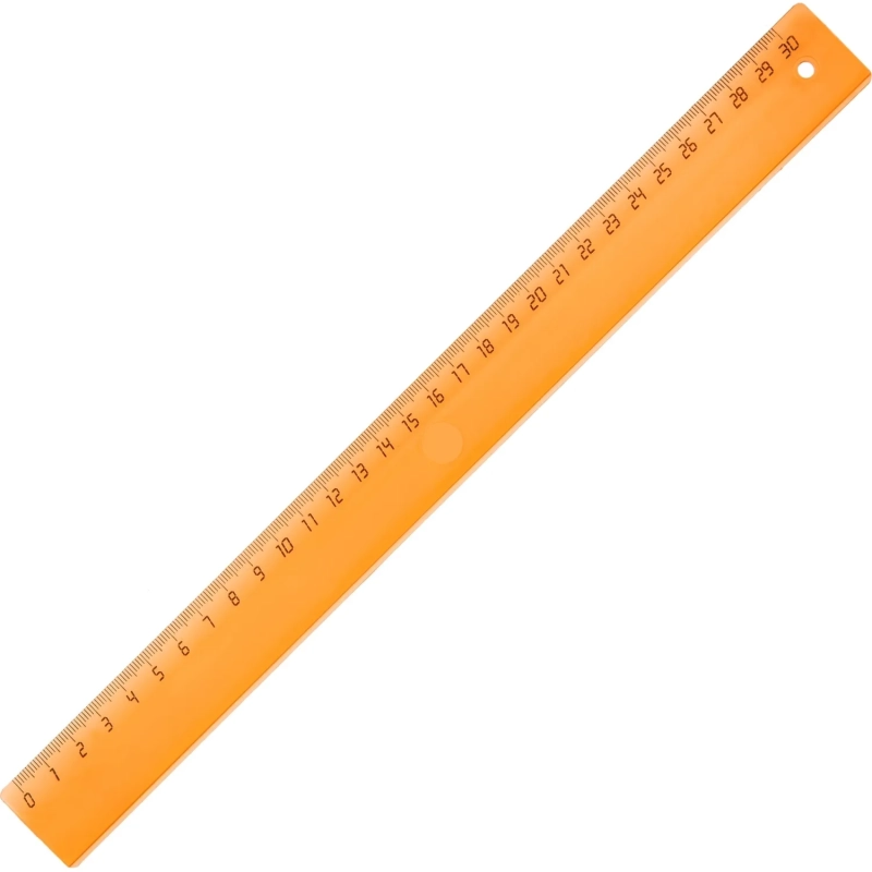 Линейка 30см Attache Economy пластик цвет прозр ассорти (крас,син,зел,оран)