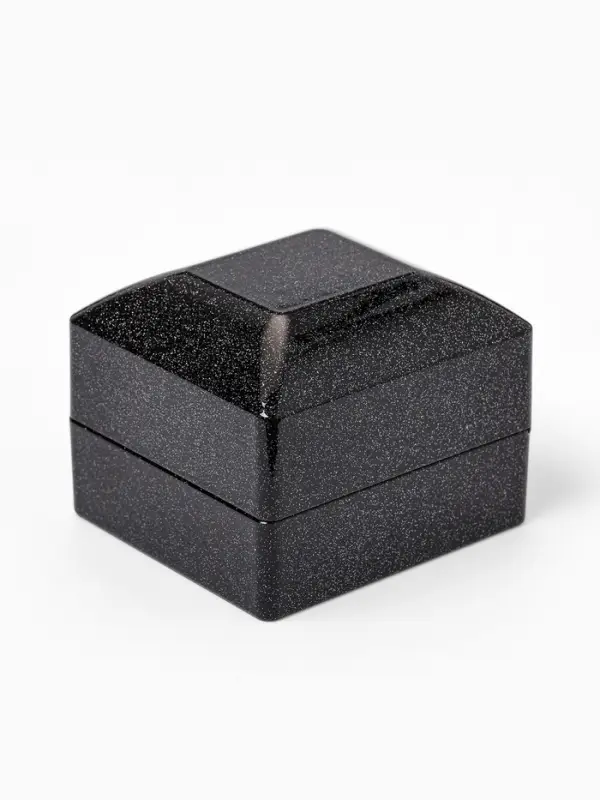 Футляр с подсветкой для кольца &laquo;Романтика&raquo;, 5.8&times;6.3&times;5 см, чёрный