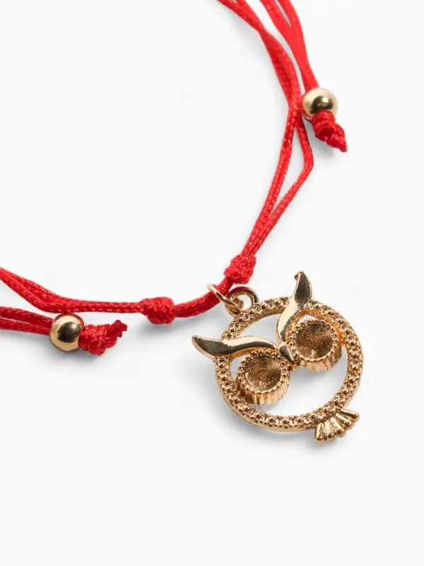 Браслет-оберег &laquo;Став&raquo;, на здоровье, сова, цвет золото, 8 см