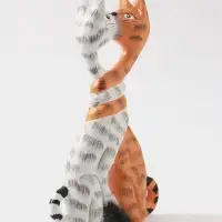 Сувенир &laquo;Целующиеся коты&raquo;, 19&times;4&times;11 см, дерево
