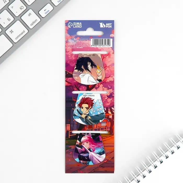 Закладки магнитные для книг, 3 шт «Клинок» Закладки магнитные для книг, 3 шт «Клинок»