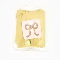 Воздушный шар фольгированный 22" &laquo;Бант&raquo;, кремовый