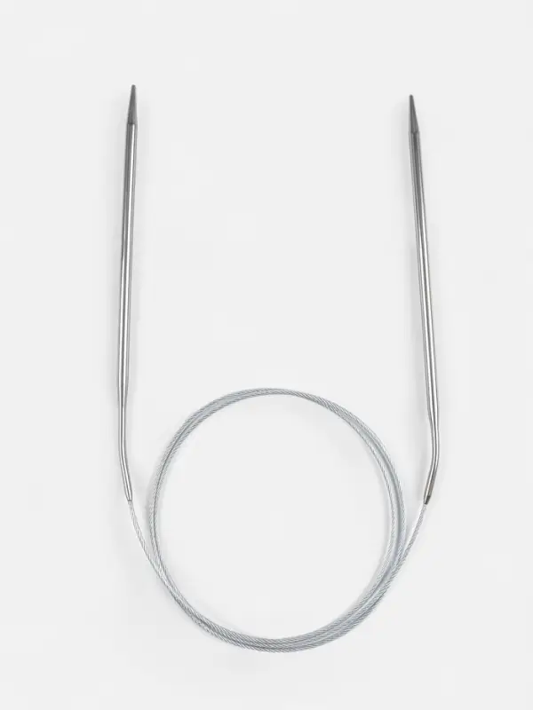 Спицы круговые, для вязания, с металлическим тросом, d=4 мм, 14/100 см Спицы круговые, для вязания, с металлическим тросом, d=4 мм, 14/100 см