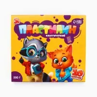Пластилин 10 цветов, 200 г со стеком
