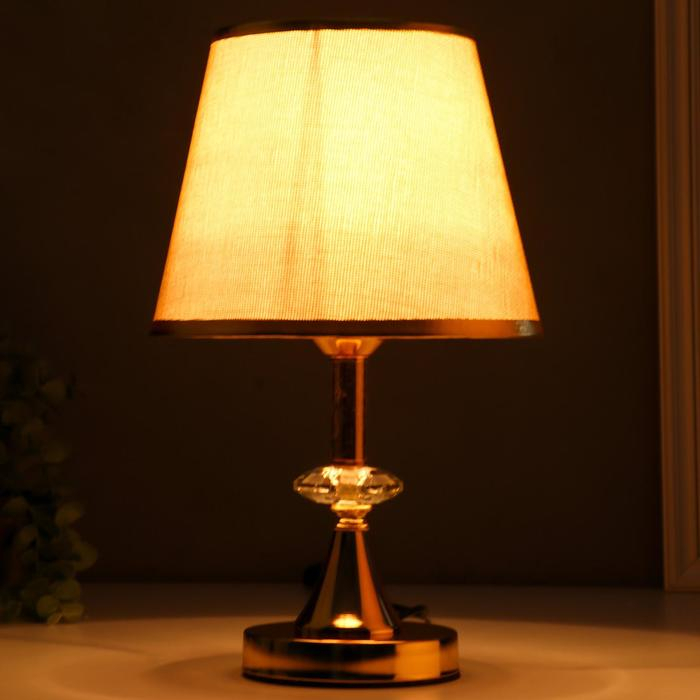 Лампа настольная "Севилья" 1х40Вт Е27 золото 21х21х36 см.