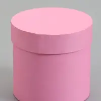 Набор шляпных коробок  4 в 1 "Розовый" 18 &times; 18 ‒14 &times; 14 см