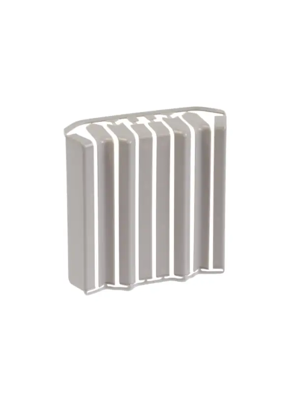 Накладки для прямоугольного плинтуса &laquo;Идеал. Дюра&raquo;, 80 мм, 8 штук, цвет 002 светло-серый