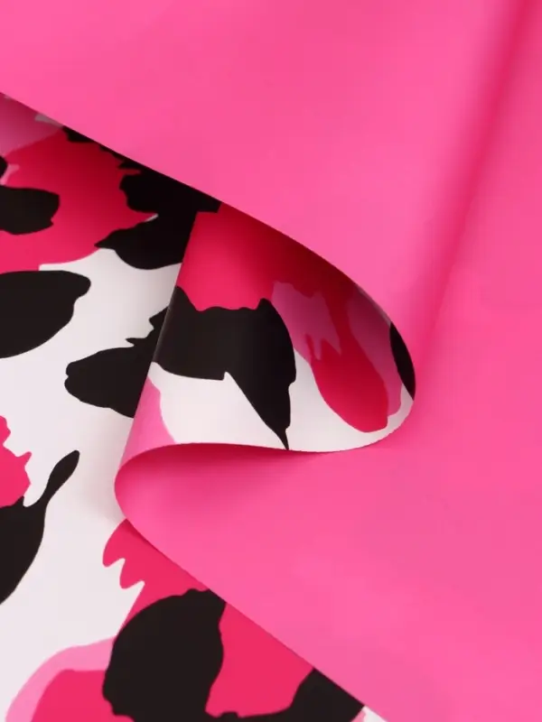 Пленка для цветов, "Эклер", бело-розовый, 57х57 см