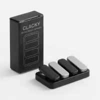 Антистресс-кликер Clacky, черный с серебристым Антистресс-кликер Clacky, черный с серебристым