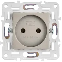 SKANDY Розетка без заземления без защитных шторок 10А SK-R02Sh шампань IEK