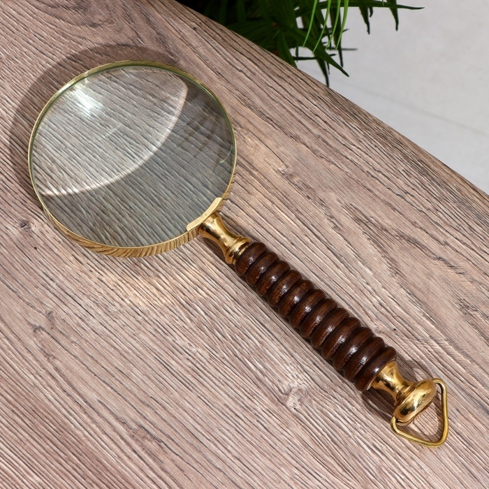 Лупа сувенирная Лупа сувенирная "Рэли" дерево, латунь 24см