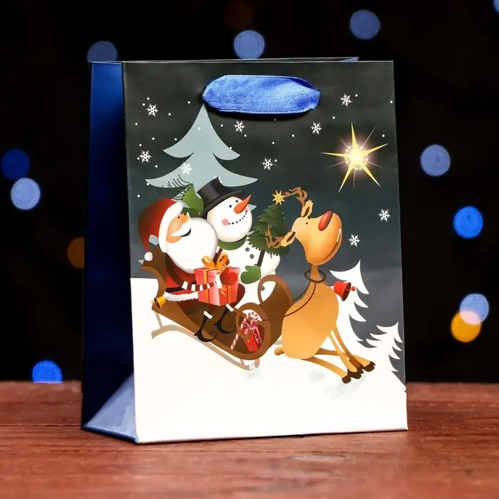 Пакет ламинированный «Сказочная ночь» 11.5×14.5×6 см