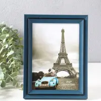 Фоторамка пластик 13х18 см "Остин" иссиня-чёрный 21,5х16,5х1,5 см