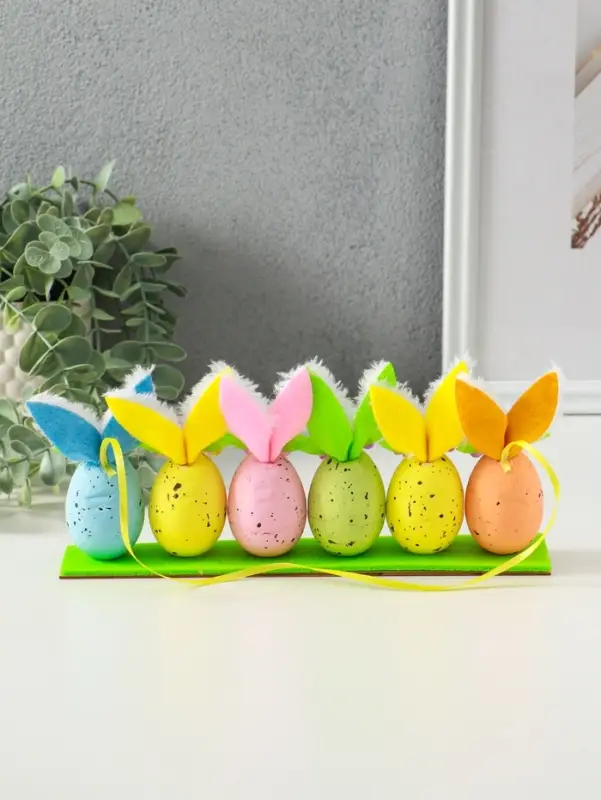 Подвеска декоративная Подвеска декоративная "Яички с зайчьими ушками" 23х3,5х11 см