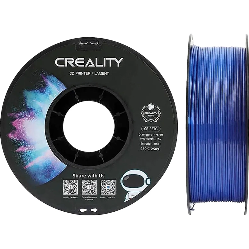 Пластик CR-PETG- Creality 1.75 мм 1кг, синяя (3301030032)