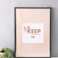 Фоторамка для фото 42&times;59.4 см Keep memories, Elysian, пластик, чёрный с золотом