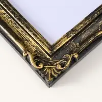 Фоторамка пластик 15х20 см "Узорная" тёмное золото 19х23,8 см