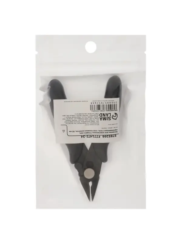 Бокорезы для электроники ТУНДРА mini, нержавеющая сталь, пластиковые рукоятки, 90 мм