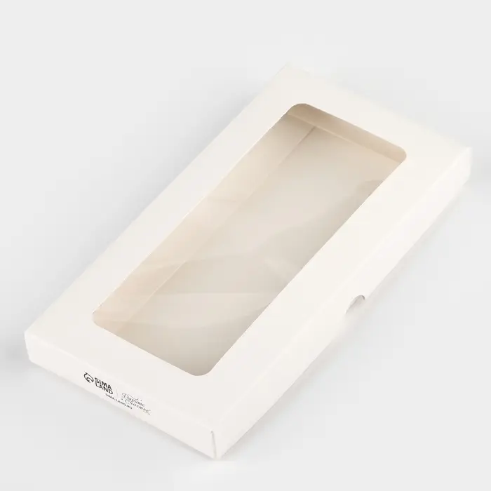 Коробка для шоколада «Молочная», с окном, 9,4 х 1.7 х 18.4 см Коробка для шоколада «Молочная», с окном, 9,4 х 1.7 х 18.4 см