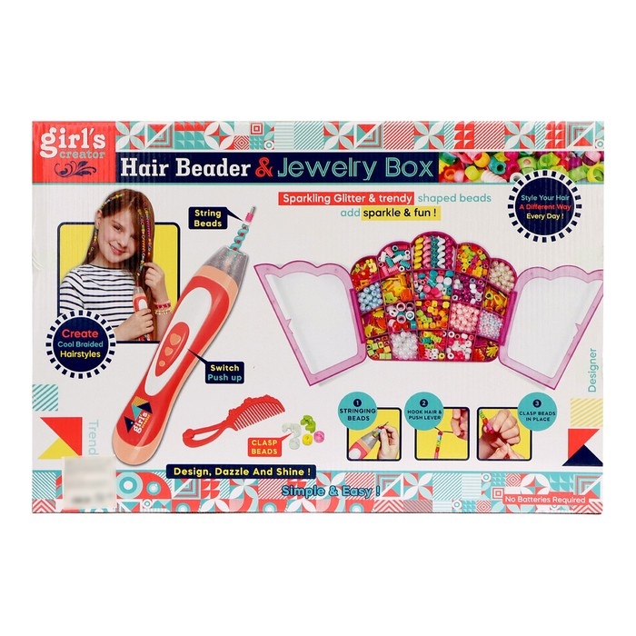 Набор парикмахера «Креатив» с аксессуарами для волос + аппарат для плетения Набор парикмахера «Креатив» с аксессуарами для волос + аппарат для плетения