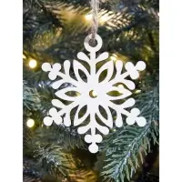 Ёлочные игрушки деревянные в коробке, набор 15 шт.