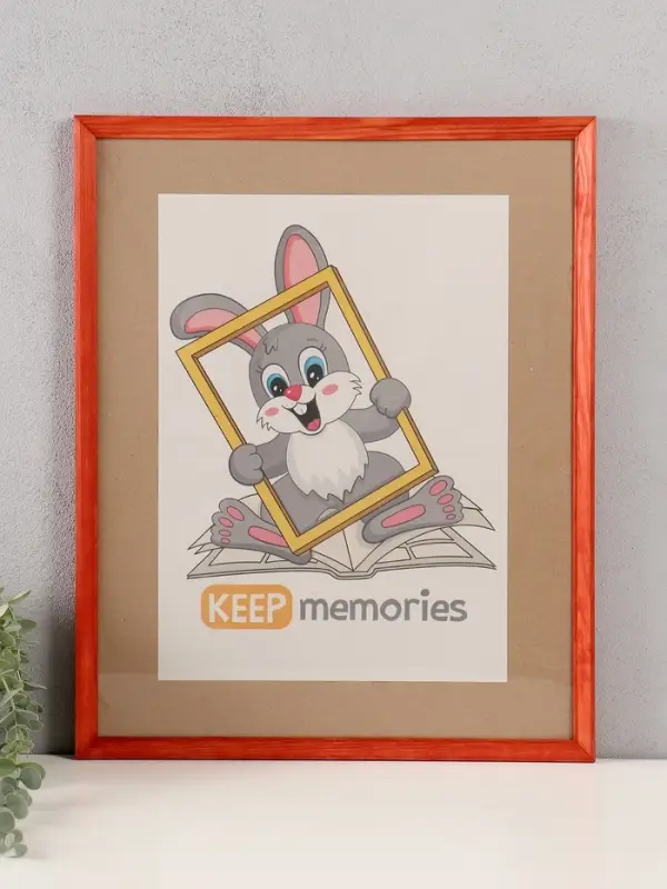 Фоторамка дерево 40х50 см, махагон №2 (пластиковый экран) Фоторамка дерево 40х50 см, махагон №2 (пластиковый экран)