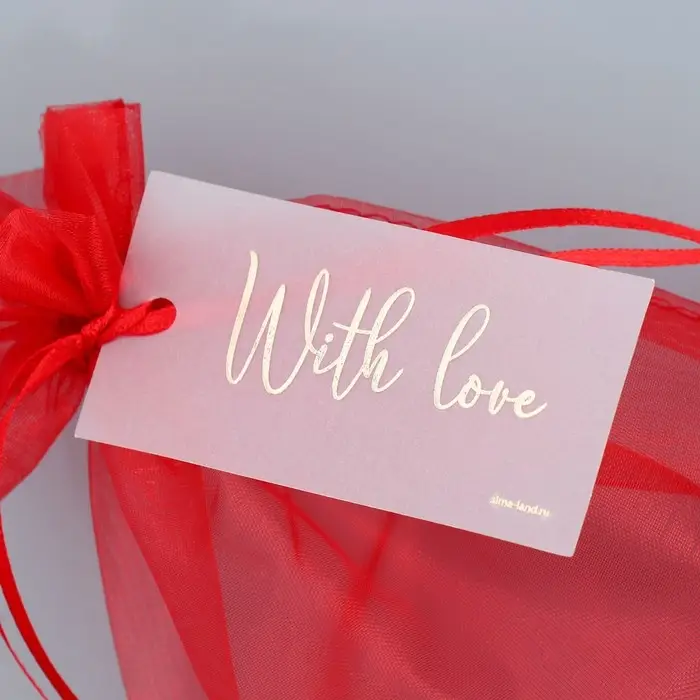 Мешочек подарочный органза бордовый «Счастье внутри», с шильдиком, 16 х 24 см +/- 1.5 см Мешочек подарочный органза бордовый «Счастье внутри», с шильдиком, 16 х 24 см +/- 1.5 см