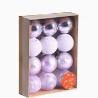 Ёлочные игрушки &laquo;Морозная ночь&raquo;, шары новогодние, d=5 см, набор 12 шт., сиреневый