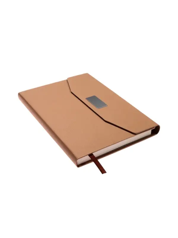 Ежедневник недатированный формат А5, с клапаном, 112л, линия, пвх, Бежевый Ежедневник недатированный формат А5, с клапаном, 112л, линия, пвх, Бежевый