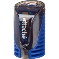 Точилка для карандашей, 1 отв, с контейнером, цв в ассорт, металл, пластик