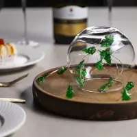 Гирлянда &laquo;Нить&raquo; 2 м, роса с насадками &laquo;Ёлочка&raquo;, IP20, серебристая нить, 20 LED, 2 режима, от батареек АА&times;2, свечение белое