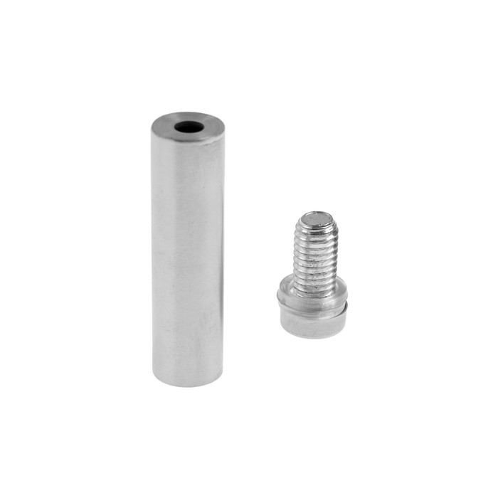 Дистанционный держатель для табличек, 12х50 мм, цвет матовый никель,набор 10 шт. Дистанционный держатель для табличек, 12х50 мм, цвет матовый никель,набор 10 шт.