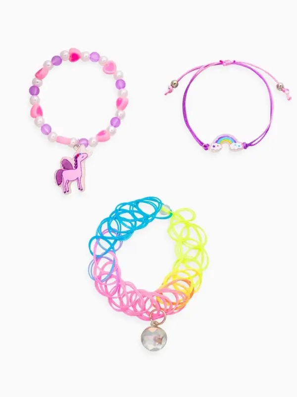 Набор детских браслетов &laquo;Выбражулька. Пегас&raquo;, 3 шт. разноцветный