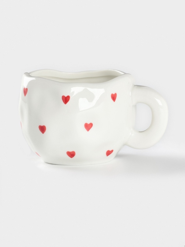 Чайная пара Доляна «Любовь», чашка 220 мл, блюдце d=16 см, ручная роспись, керамика, белая Чайная пара Доляна «Любовь», чашка 220 мл, блюдце d=16 см, ручная роспись, керамика, белая