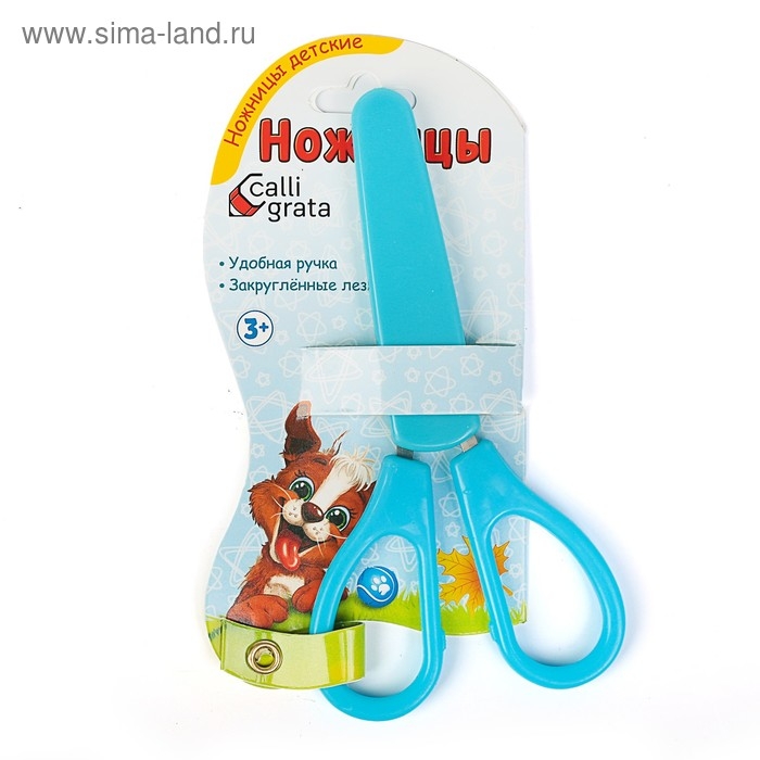 Ножницы 12,5 см, в пластиковом в футляре, закруглённые концы, корпус МИКС Ножницы 12,5 см, в пластиковом в футляре, закруглённые концы, корпус МИКС