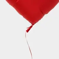 Воздушный шар фольгированный 30" &laquo;Сердце&raquo;, красный, сатин