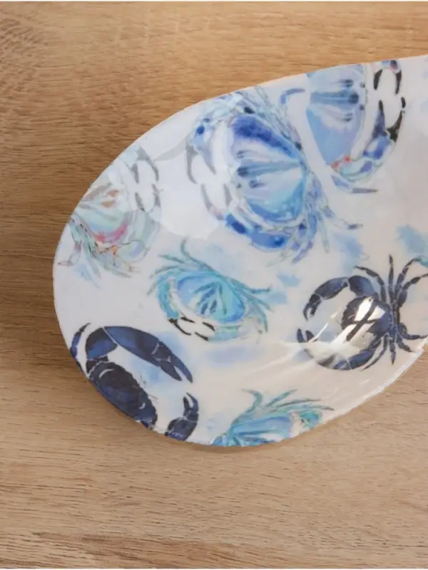 Подставка под ложку &laquo;Крабы&raquo;, 25.5&times;9&times;3.8 см, дерево манго